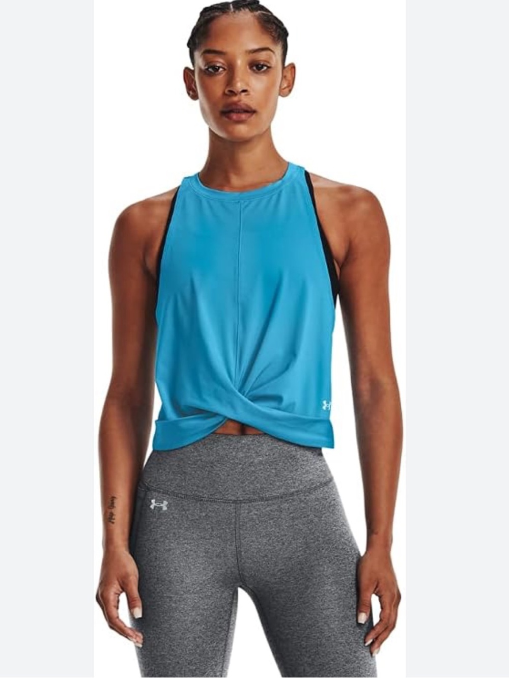 Under Armour Women’s Turquoise Twist Front Racerback Tank